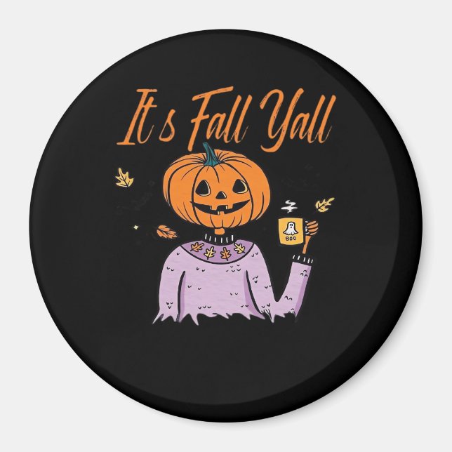 Aimant C’est drôle pour l’automne Y’all (Devant)