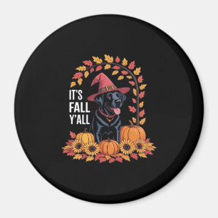 Aimant C’est l’automne Y’all Halloween Thanksgiving Drôle