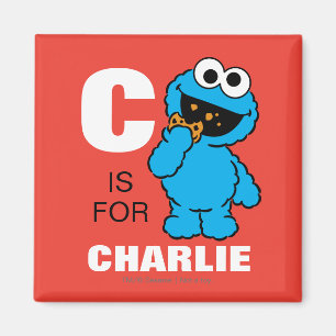 Aimant C est pour Cookie Monster Ajouter Votre Nom