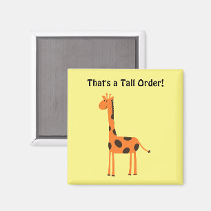 Aimant C’est un gros plan, drôle de dessin de la Giraffe