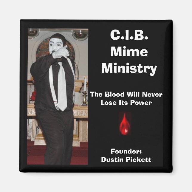 Aimant C.I.B. Mime Ministry (Devant)