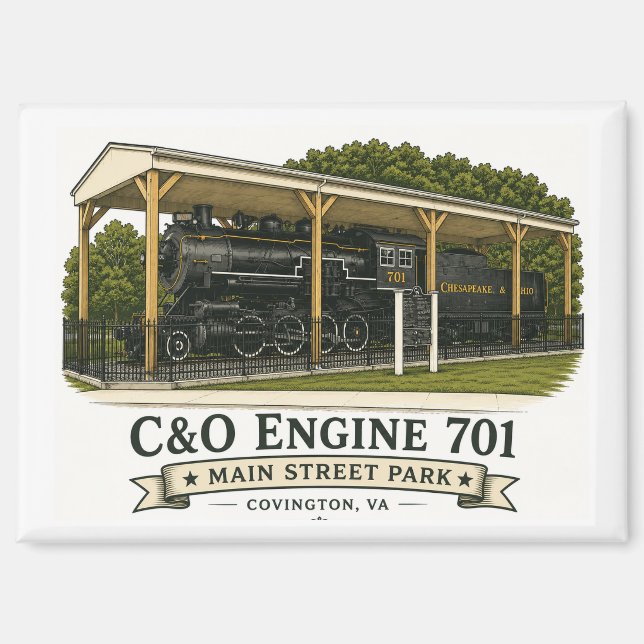 Aimant C&O Engine 701 (Recto)