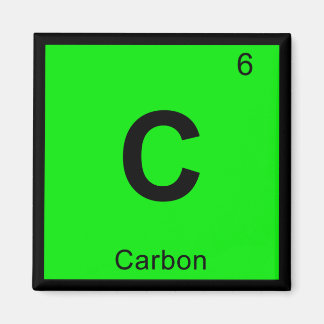 Aimant C - Symbole périodique de la table de chimie du ca
