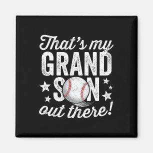 Aimant Ça39s Mon Petit-Fils Là-Bas Grand-Mère De Baseball