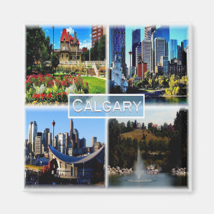 Aimant CA Alberta - Calgary - Jardin de sang bleu -