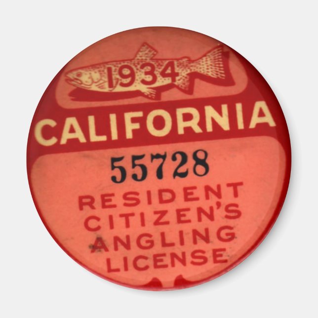 Aimant CA Fishing Lic 1934 (Devant)