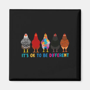 Aimant Ça va d'être différent mignon poulets Autisme Awar