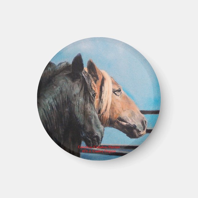 Aimant Caballos/Cabalos/Chevaux (Devant)