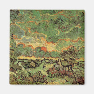 Aimant Cabanes de Van Gogh Cyprès Réminiscence du Nord