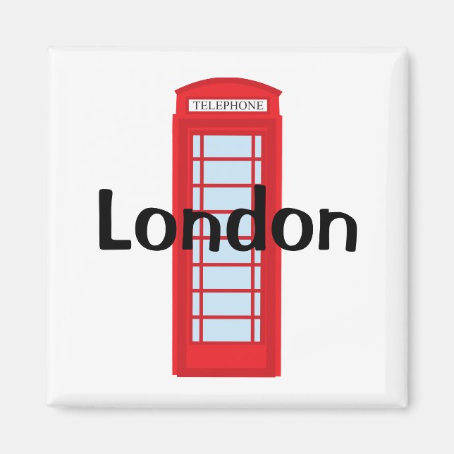 Aimant Cabine téléphonique de Londres (Devant)