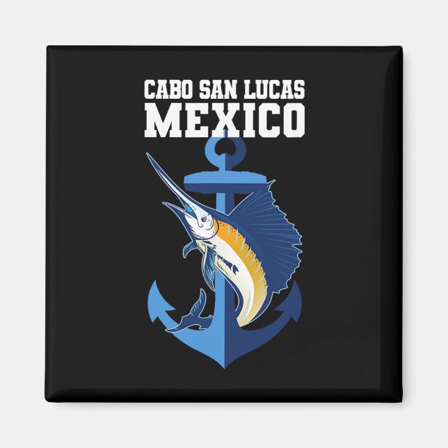 Aimant Cabo San Lucas Marlin Ancre aventure pêche (Devant)