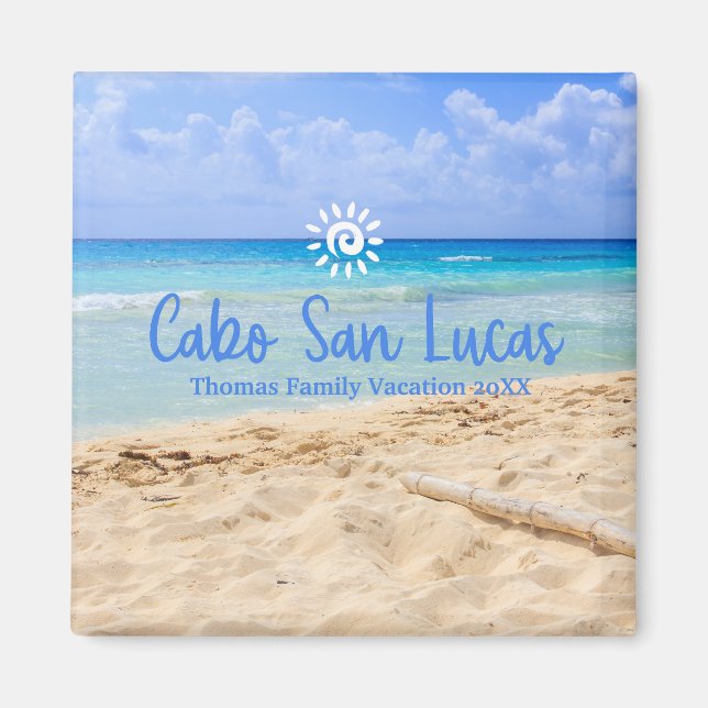 Aimant Cabo San Lucas vacances sur mesure Noël (Devant)