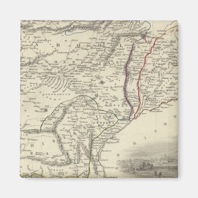 Aimant Cabool, le Pendjab et le Belochistan (Devant)