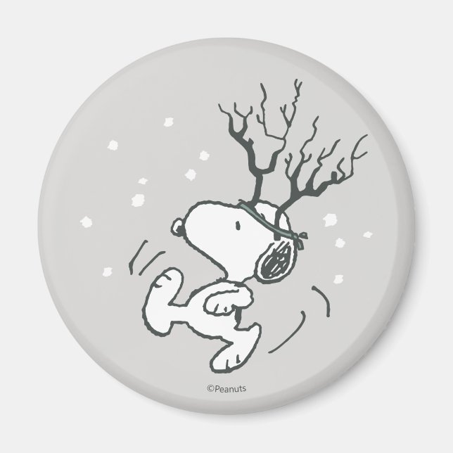 Aimant cacahuètes | Snoopy Reindeer (Devant)
