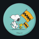 Aimant cacahuètes | Snoopy & Woodstock<br><div class="desc">Découvrez ce design amusant de cacahuètes avec Snoopy et Woodstock.</div>