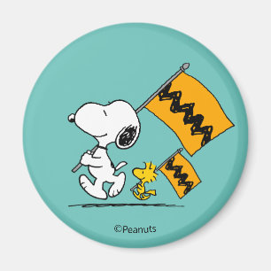 Aimant cacahuètes   Snoopy & Woodstock