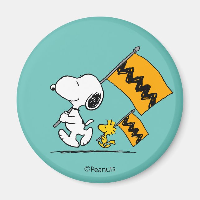 Aimant cacahuètes | Snoopy & Woodstock (Devant)