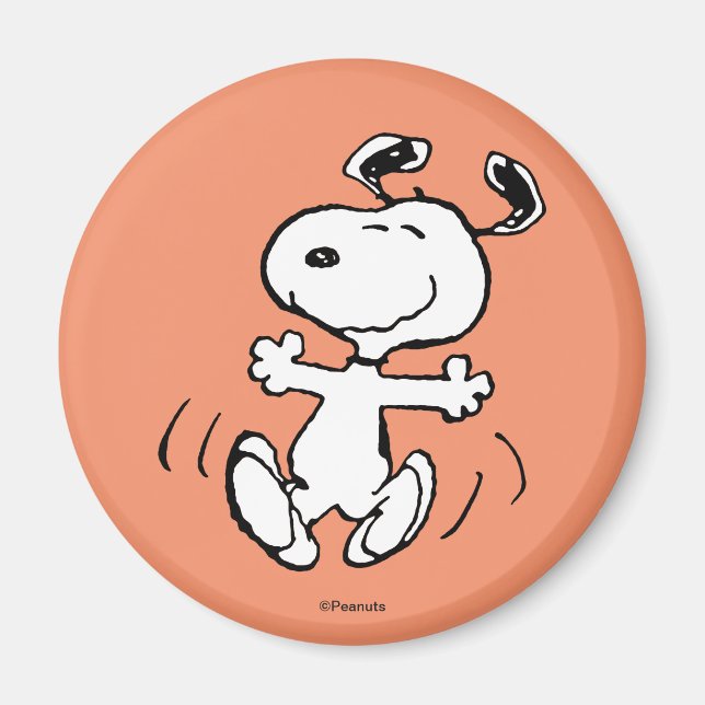 Aimant cacahuètes | Une Danse Heureuse Snoopy (Devant)