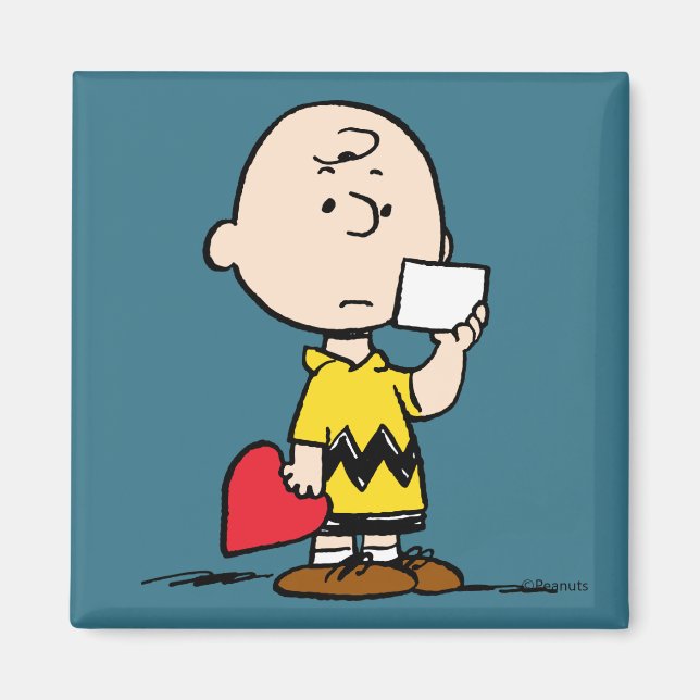 Aimant cacahuètes | Valentine's Day Charlie Brown Valenti (Devant)