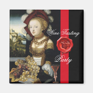 AIMANT CACHET DE CIRE FÊTE DE DÉGUSTATION DE VIN DE VIGNE