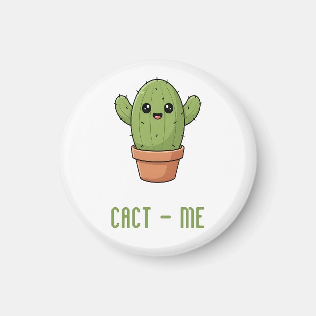 Aimant Cact-Us Cadeau drôle de couple de cactus pour anni (Devant)