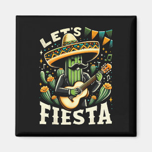 Aimant Cactus Guitare Mexicaine Cinco De Mayo Pour Garçon