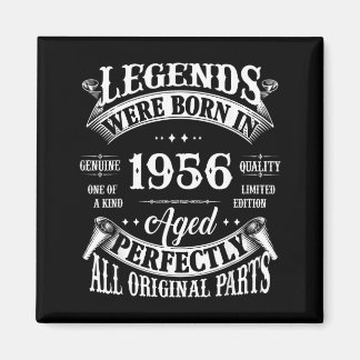 Aimant Cadeau 70e anniversaire Légendes vintage nées en 1