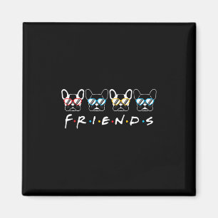 Aimant Cadeau Amies Françaises Bulldog Lover