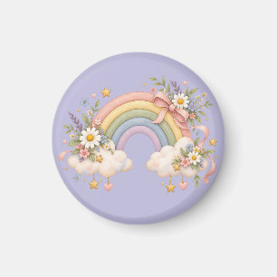 Aimant Cadeau Arc-en-ciel à l'aquarelle – Nuage Charmant