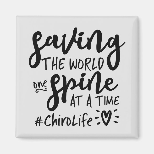 Aimant Cadeau chiropratique, Cadeau chiropratique, Chirop (Devant)