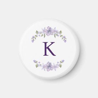 Aimant Cadeau d'aimant initial de demoiselle d'honneur fl