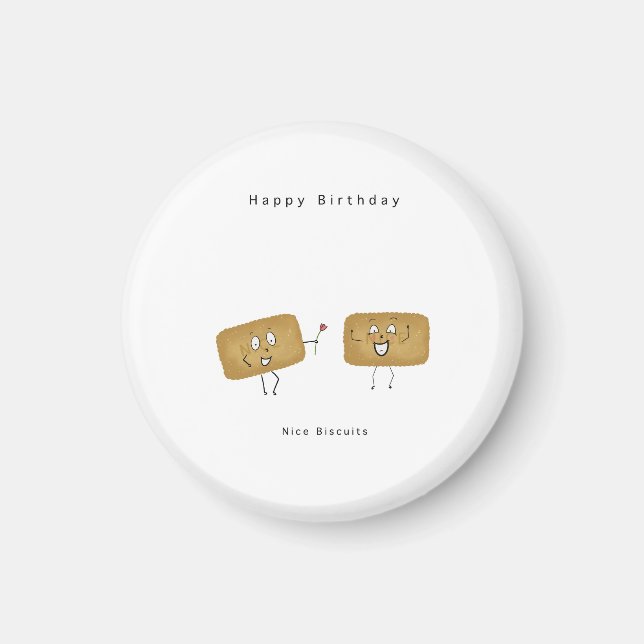 Aimant Cadeau d'anniversaire, cadeau sur le thème des bis (Devant)