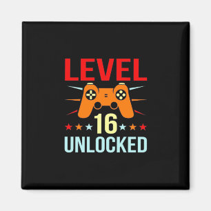 Aimant Cadeau d'anniversaire Gamer déverrouillé de nive