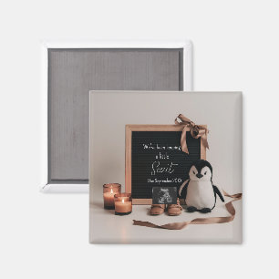 Aimant Cadeau d'annonce de grossesse boho terreux neutre