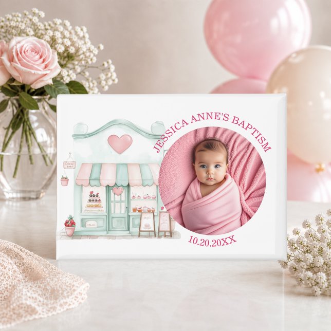 Aimant Cadeau de baptême de fille photo spéciale (Créateur téléchargé)