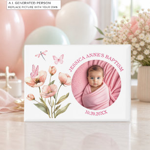 Aimant Cadeau de baptême pour fille avec photo spéciale