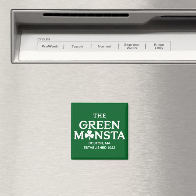 Aimant Cadeau de baseball Green Monsta Boston Green Monst (In Situ (Lave-vaisselle))
