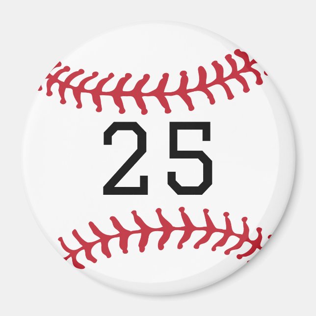 Aimant Cadeau de baseball personnalisé pour l'équipe spor (Devant)