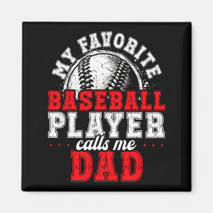 Aimant Cadeau de baseball pour famille assorti Photo d'éq