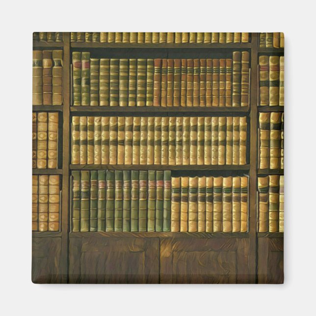 Aimant cadeau de bibliothécaire cool (Devant)