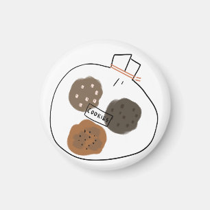 Aimant Cadeau de biscuits assortis aux pépites de chocola