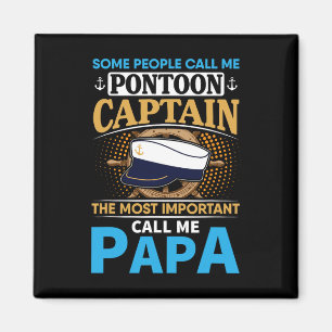 Aimant Cadeau de capitaine de bateau ponton pour grand-pè