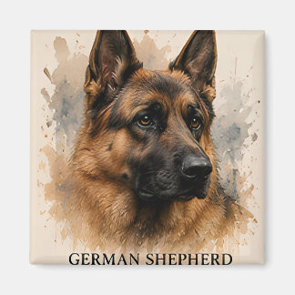 Aimant Cadeau de chien de travail loyal Berger Allemand