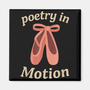 Aimant Cadeau de citation de danseur de ballet en mouveme