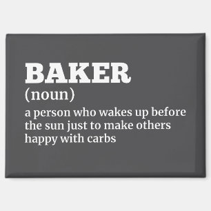 Aimant Cadeau de définition de Baker Hilarious