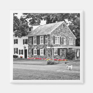 Aimant Cadeau de déménagement photo de nouvelle maison Am