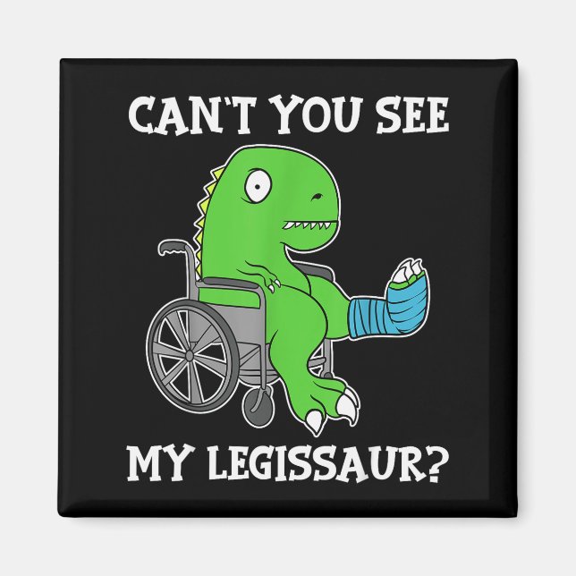 Aimant Cadeau de dinosaure drôle Dino pour un rétablissem (Devant)