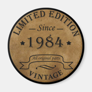 Aimant Cadeau de fête d'anniversaire de 1984