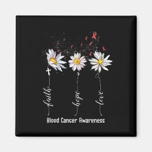 Aimant Cadeau de fleur de sensibilisation au cancer du sa