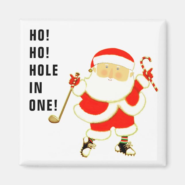 Aimant Cadeau de golf pour la Saint-Nicolas (Devant)